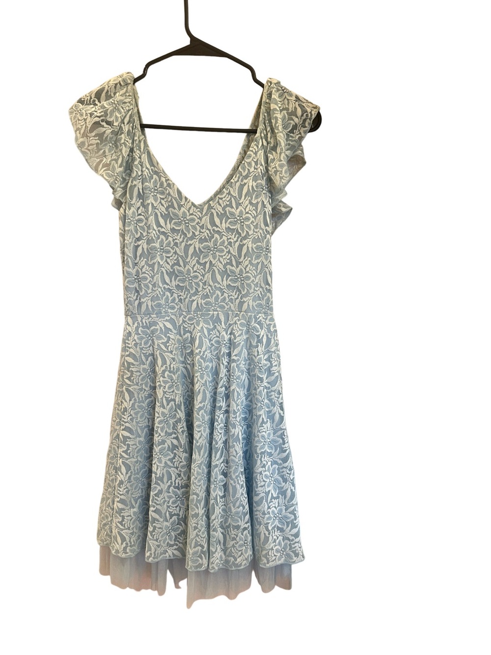 Disney Cinderella Light Blue Lace Fit-and-Flare Dress